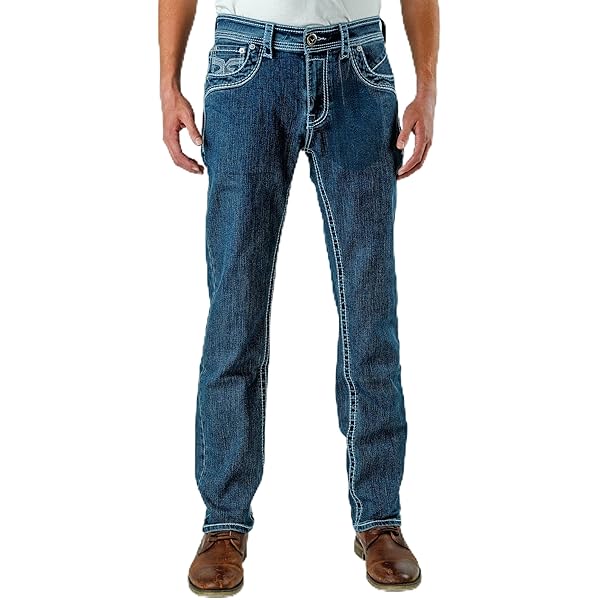 Prison Blues Men's Double Knee Work Jeans (7 Pocket) with